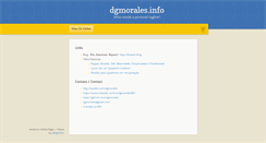 Desktop Screenshot of dgmorales.info